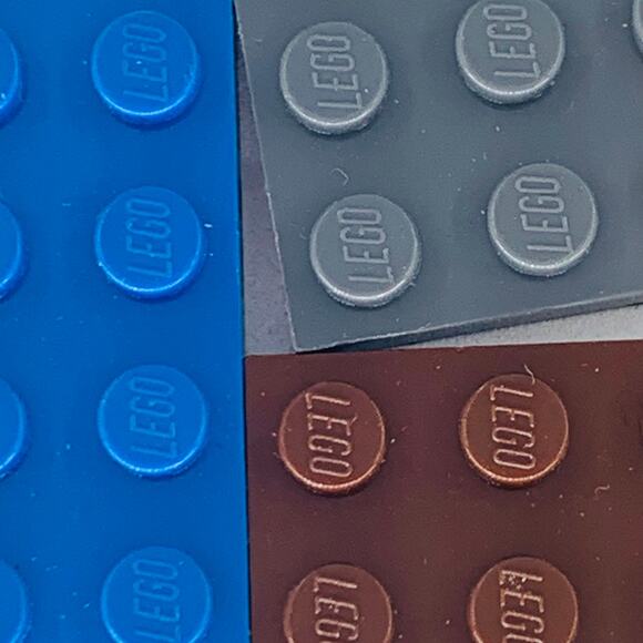 LEGO 4x10 Baseplate Brick Tile Bulk Multicolor Building Blocks Brown Gray Blue - Picture 4 of 6